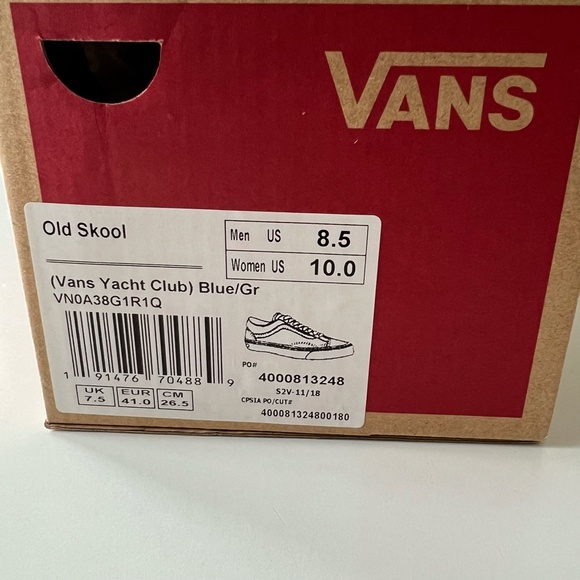 Vans Yacht Club Old Skool Shoe size M8.5/W10 in Box - Picture 11 of 11